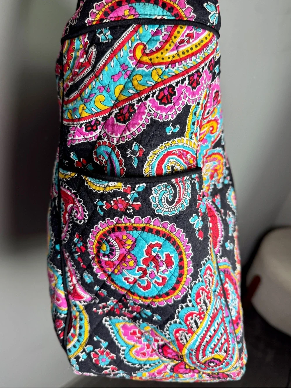 Vera Bradley Parisian Paisley Weekender Travel Bag Black Multicolor